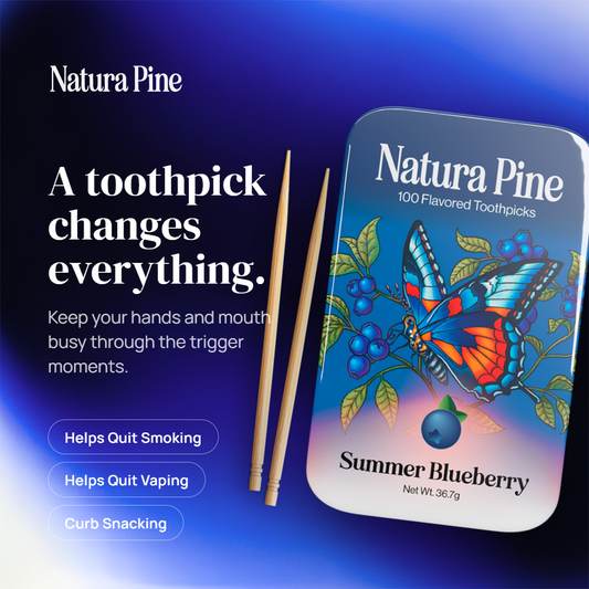 Summer Blueberry Flavored Toothpicks Tin