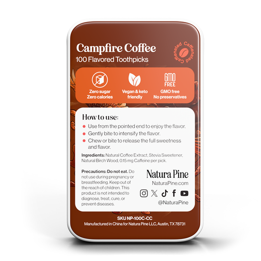 Campfire Coffee Flavored Toothpicks 100 Count Tin