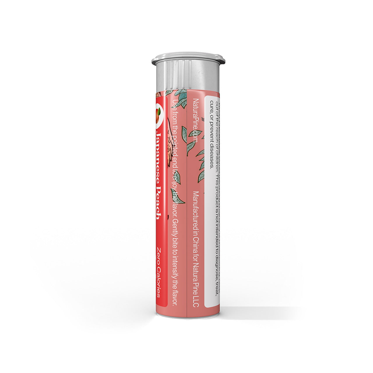 Japanese Peach Flavored Toothpicks Tube - Natura Pine