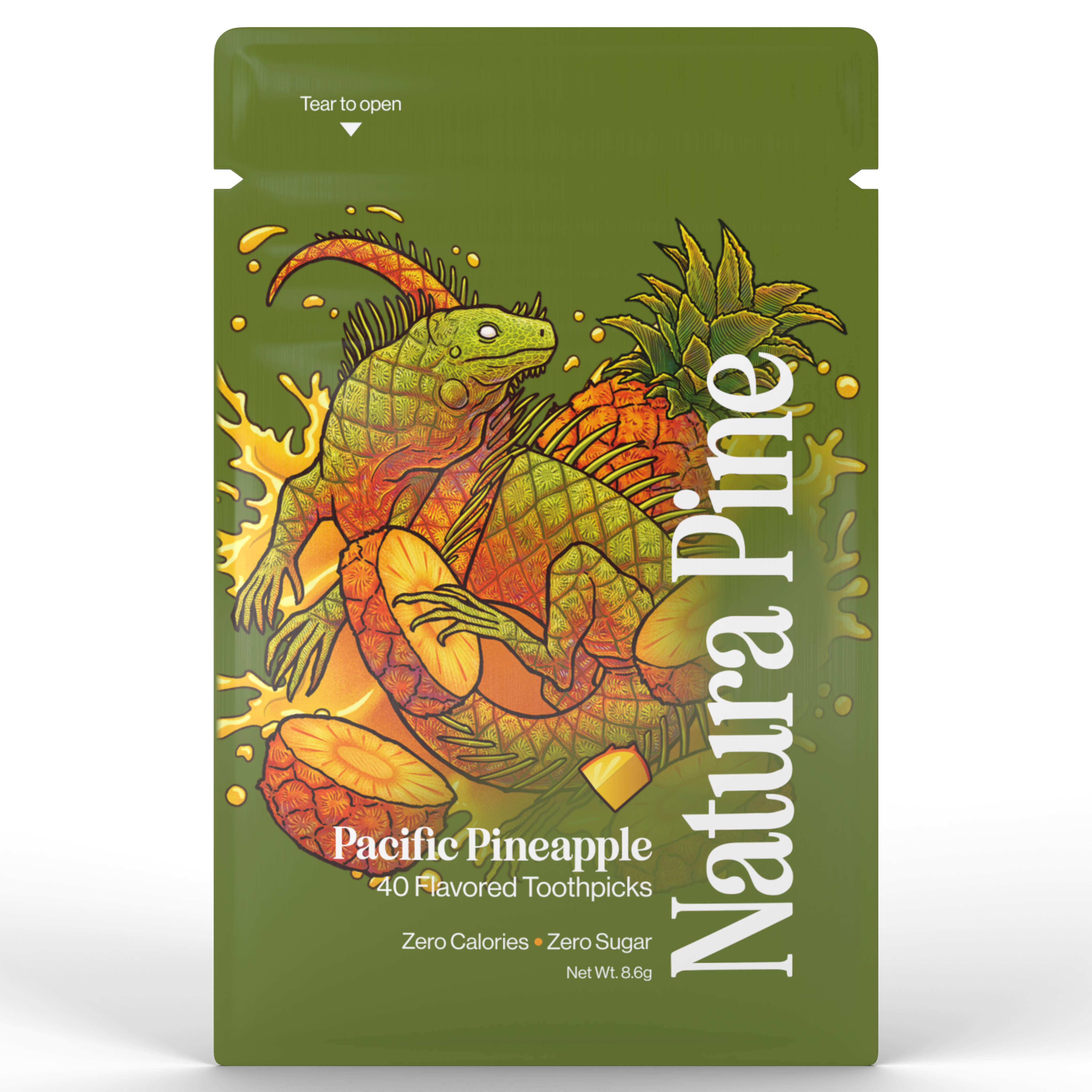 Pacific Pineapple Flavored Toothpicks Pouch – Natura Pine