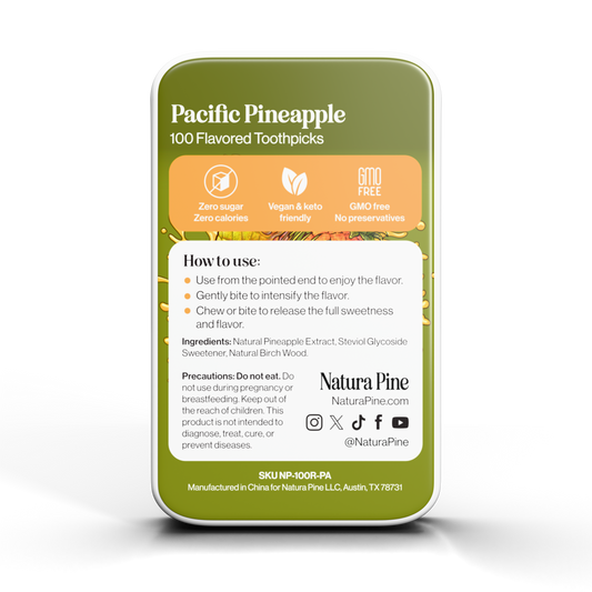 Pacific Pineapple Flavored Toothpicks Tin
