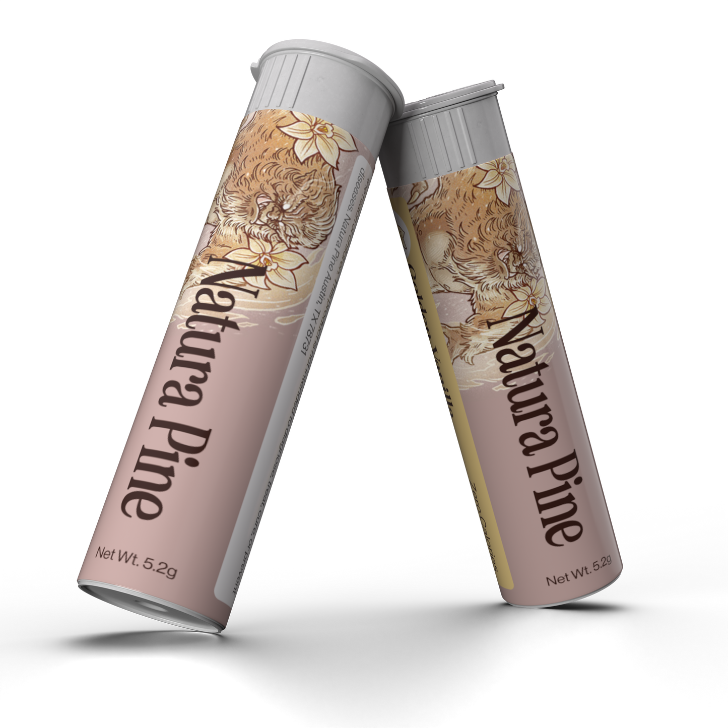 Golden Vanilla Flavored Toothpicks Tube