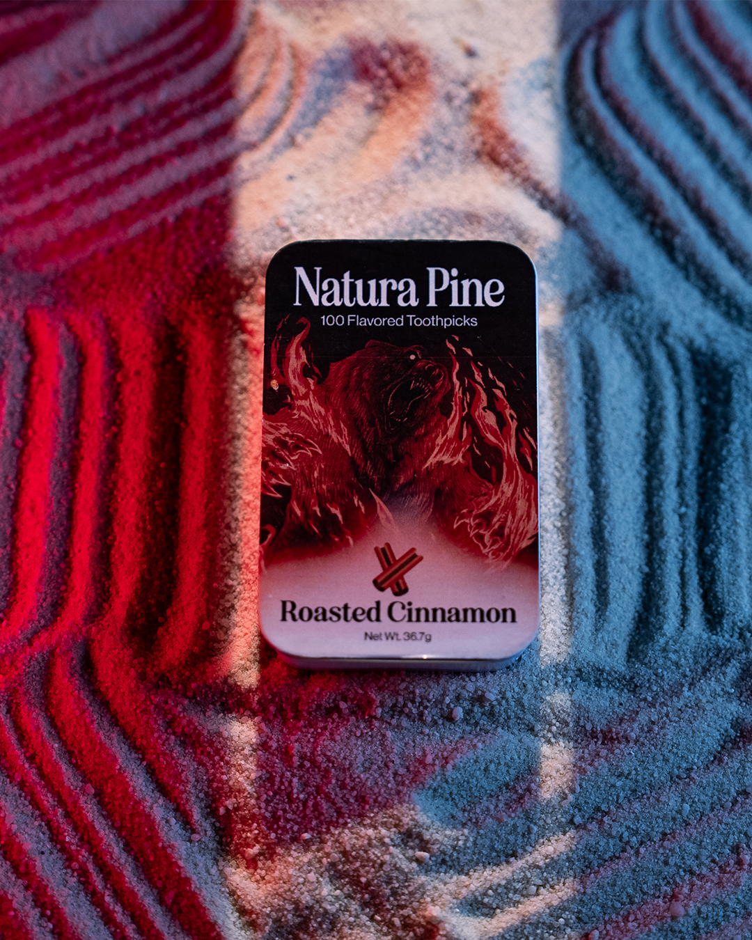 Roasted Cinnamon Flavored Toothpicks Tin - Natura Pine