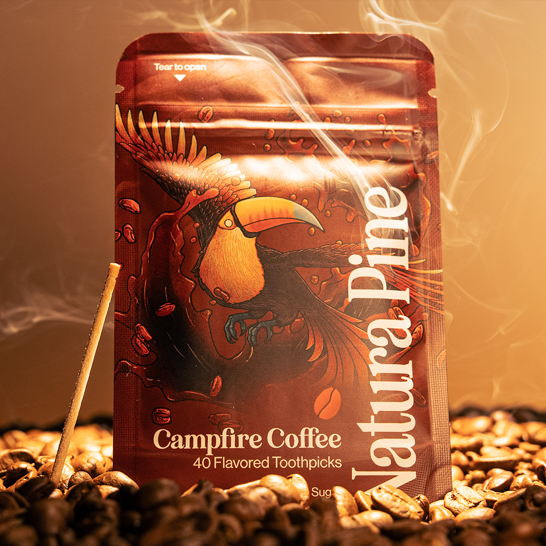 Campfire Coffee Flavored Toothpicks 100 Count Pouch