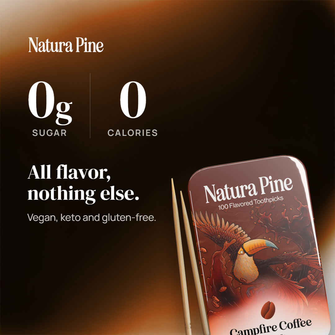 Campfire Coffee Flavored Toothpicks 100 Count Tin