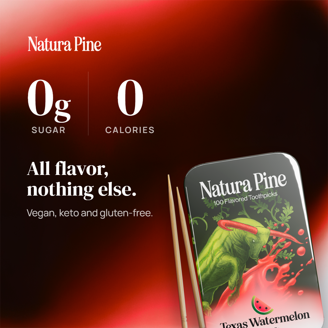 Texas Watermelon Flavored Toothpicks Pouch