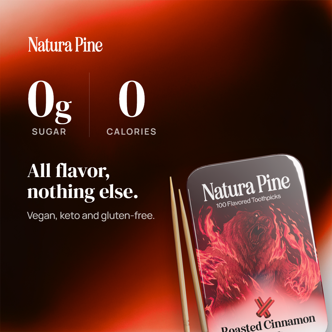 Roasted Cinnamon Flavored Toothpicks Tin