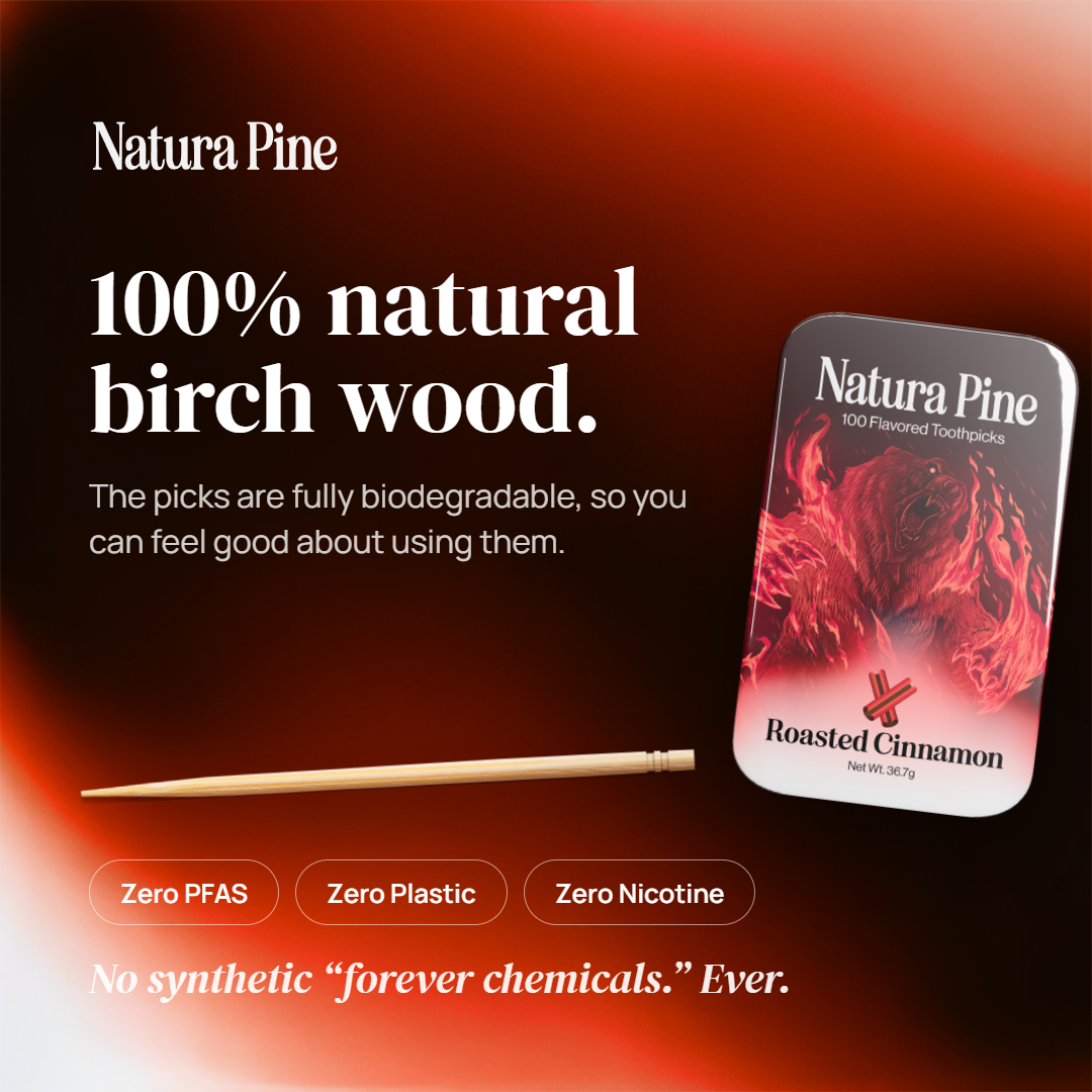 Roasted Cinnamon Flavored Toothpicks Tin