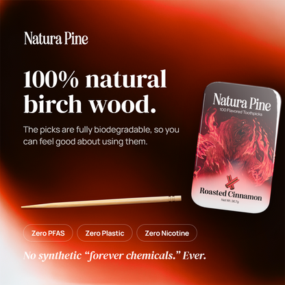 Roasted Cinnamon Flavored Toothpicks Tin