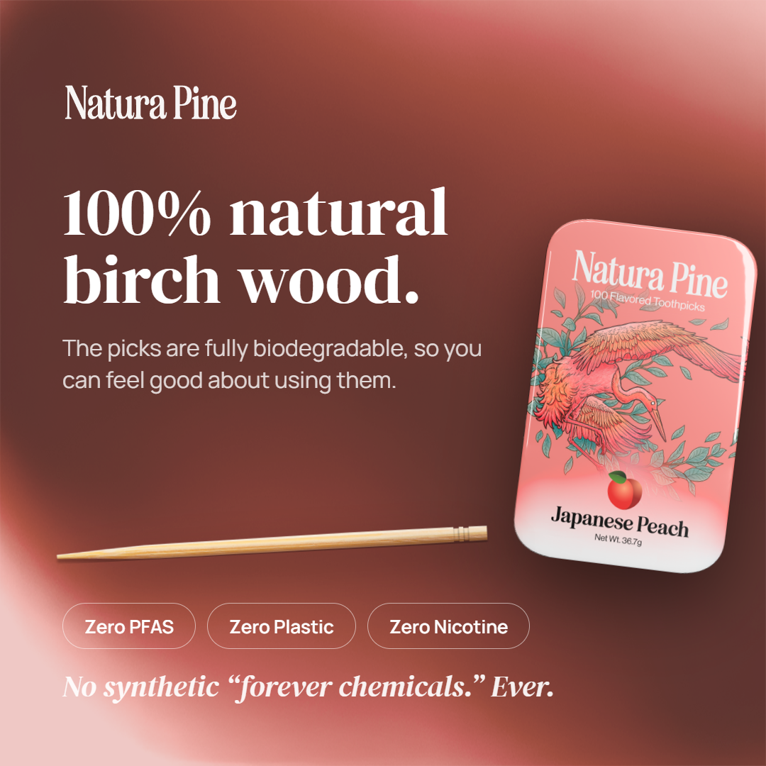 Japanese Peach Flavored Toothpicks Pouch