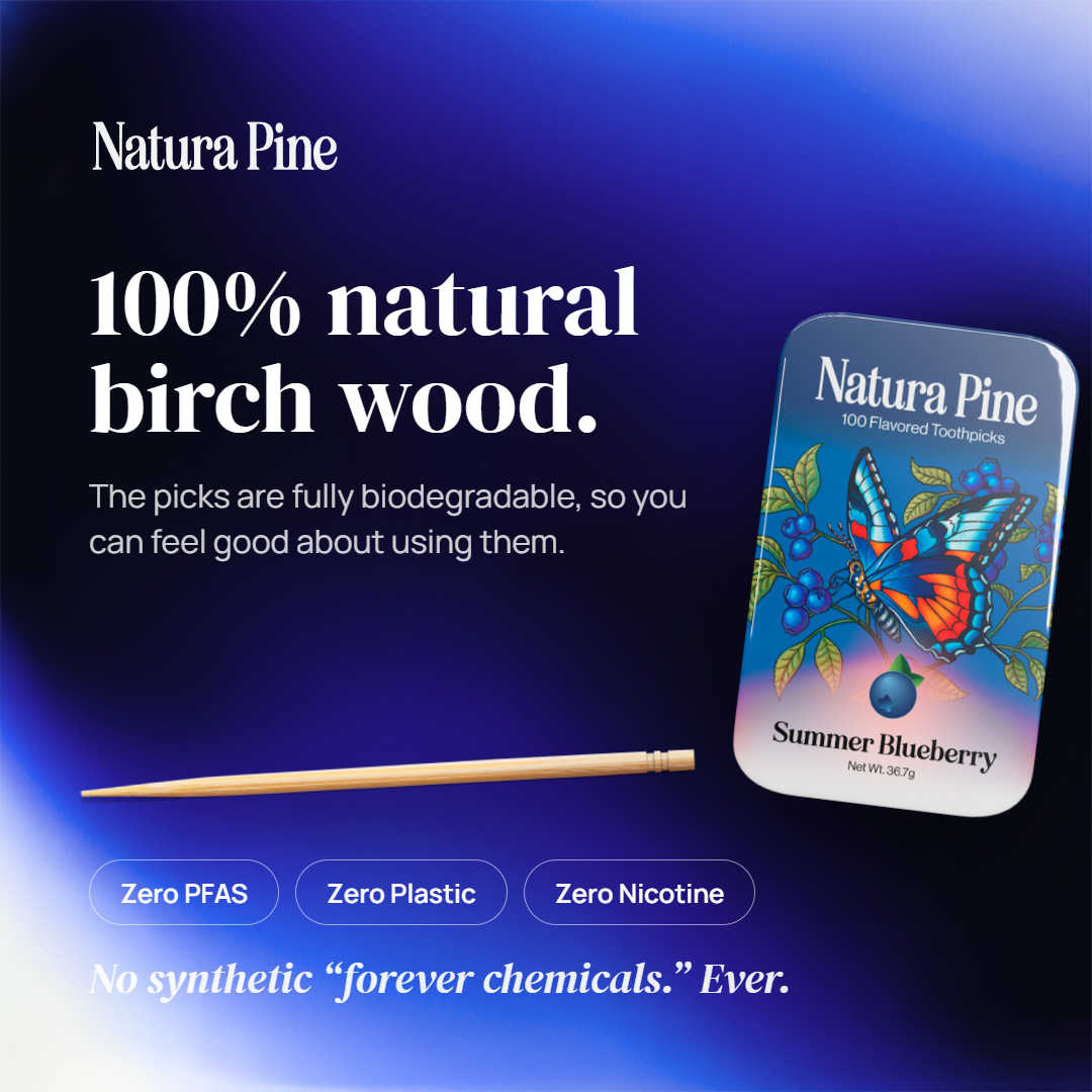 Summer Blueberry Flavored Toothpicks Tin
