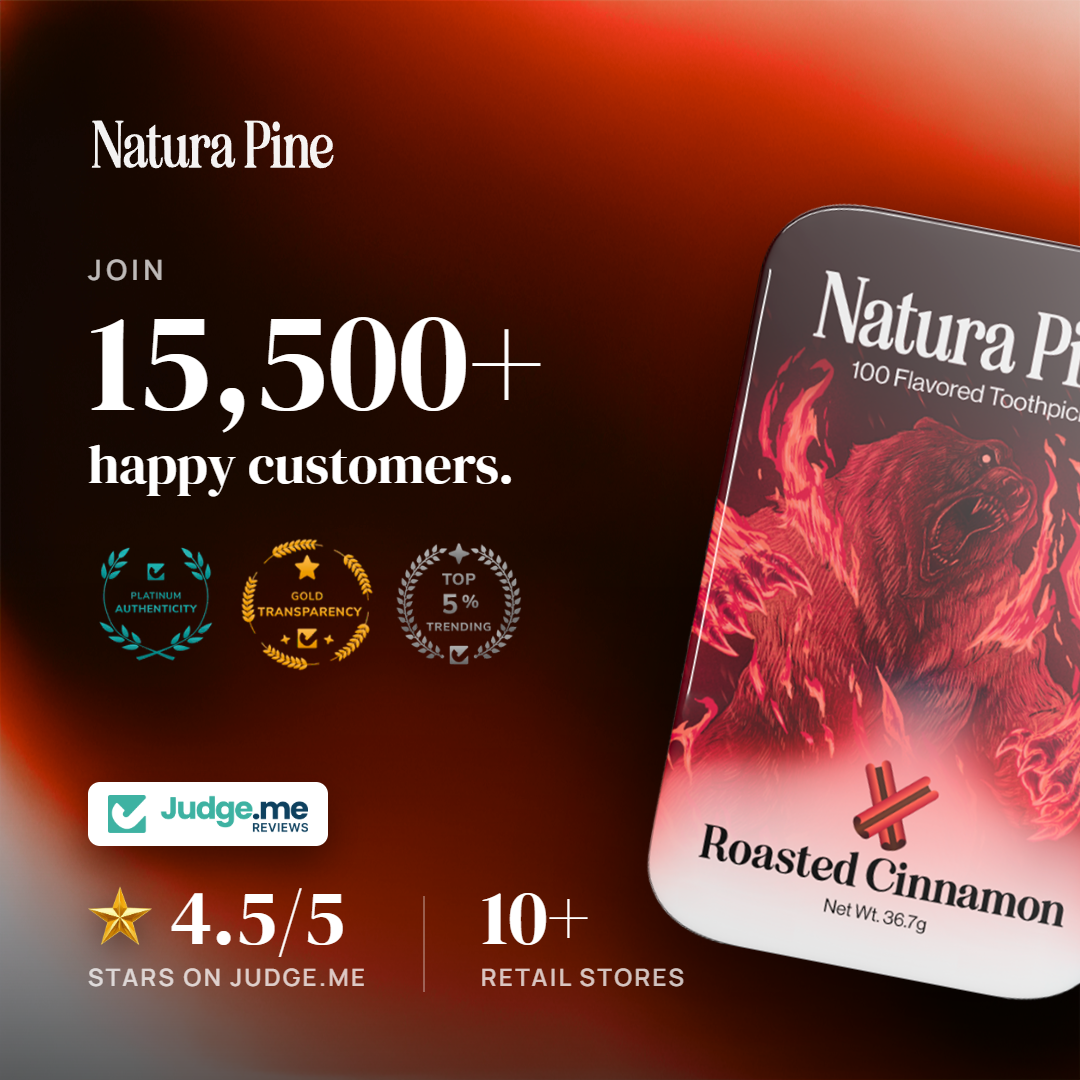 Roasted Cinnamon Flavored Toothpicks Tin