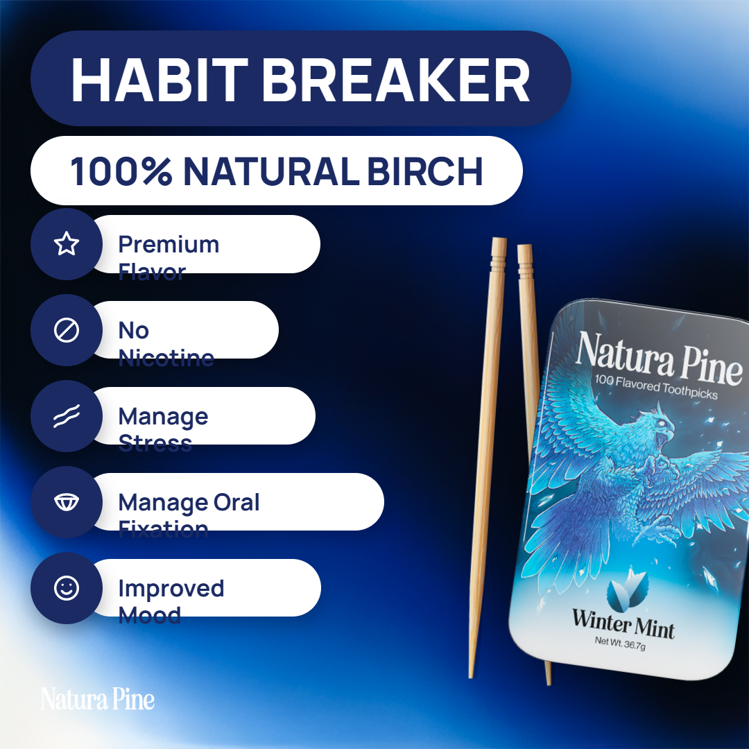 Winter Mint Flavored Toothpicks Tin