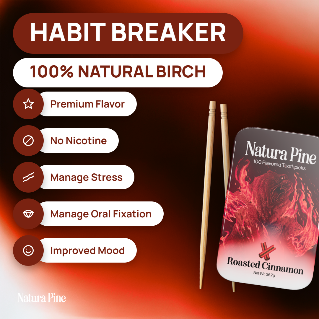 Roasted Cinnamon Flavored Toothpicks Tin
