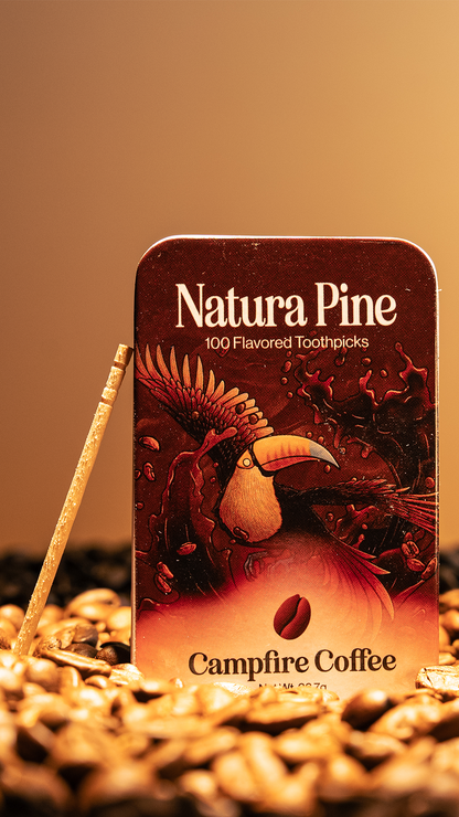 Campfire Coffee Flavored Toothpicks 100 Count Tin