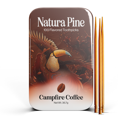 Campfire Coffee Flavored Toothpicks 100 Count Tin