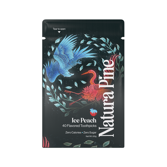 Ice Peach Flavored Toothpicks Pouch