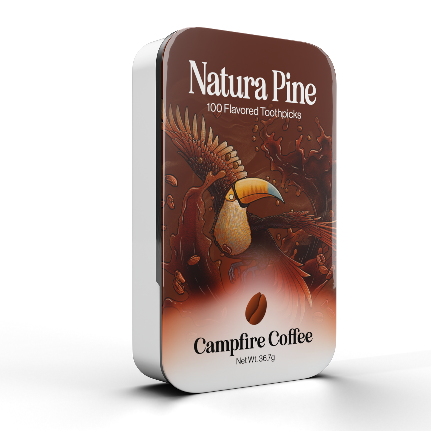 Campfire Coffee Flavored Toothpicks 100 Count Tin