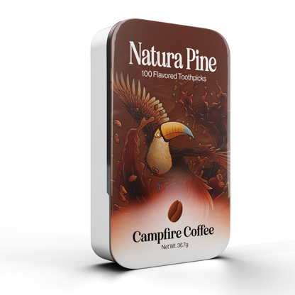 Campfire Coffee Flavored Toothpicks 100 Count Tin