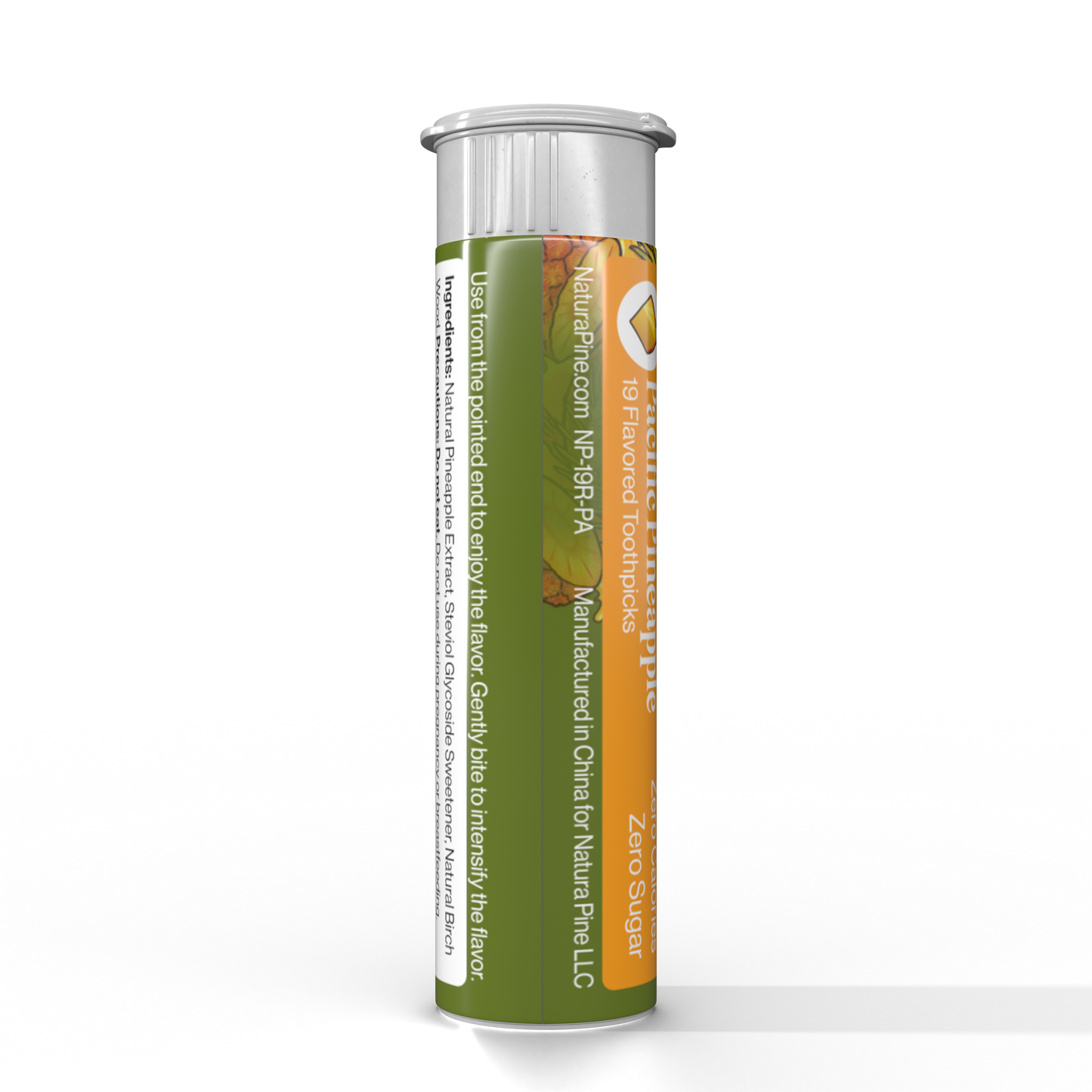 Pacific Pineapple Flavored Toothpicks Tube