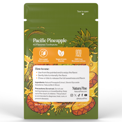 Pacific Pineapple Flavored Toothpicks Pouch