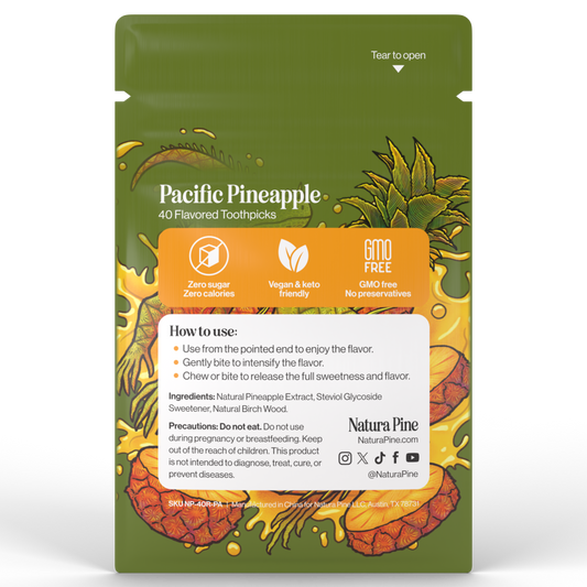 Pacific Pineapple Flavored Toothpicks Pouch
