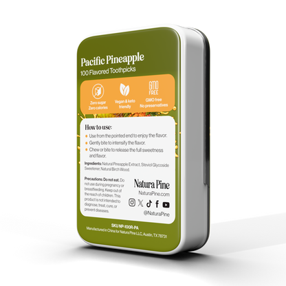 Pacific Pineapple Flavored Toothpicks Tin