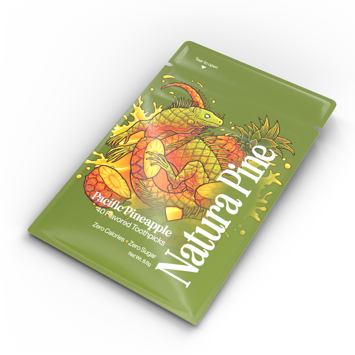 Pacific Pineapple Flavored Toothpicks Pouch