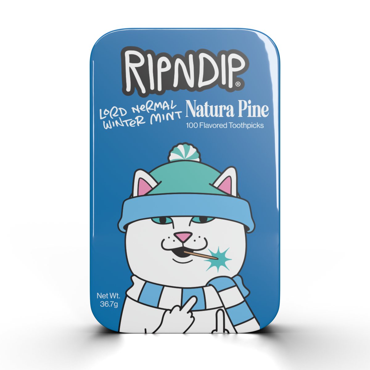 Winter Mint Flavored Toothpicks Tin