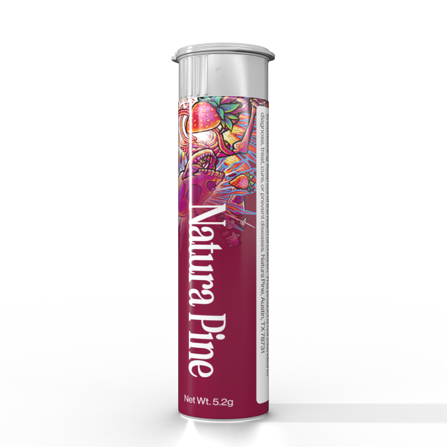 Sour Strawberry Flavored Toothpick Tube