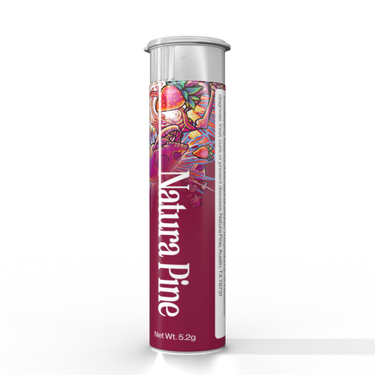 Sour Strawberry Flavored Toothpick Tube