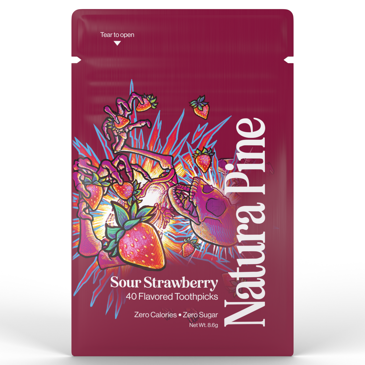 Sour Strawberry Flavored Toothpick Pouch