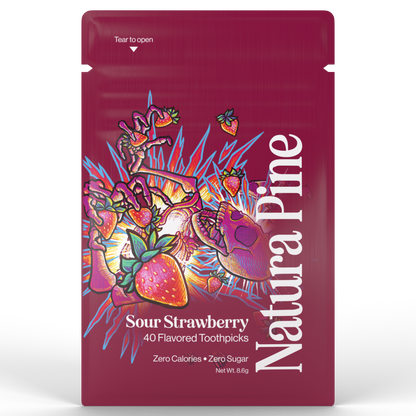 Sour Strawberry Flavored Toothpick Pouch
