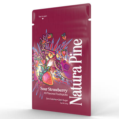 Sour Strawberry Flavored Toothpick Pouch