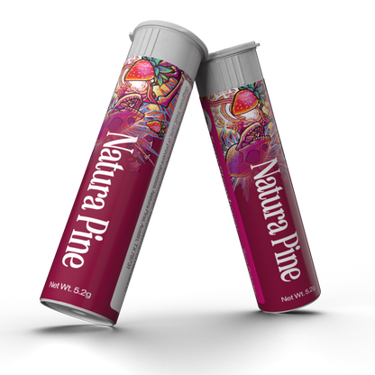 Sour Strawberry Flavored Toothpick Tube