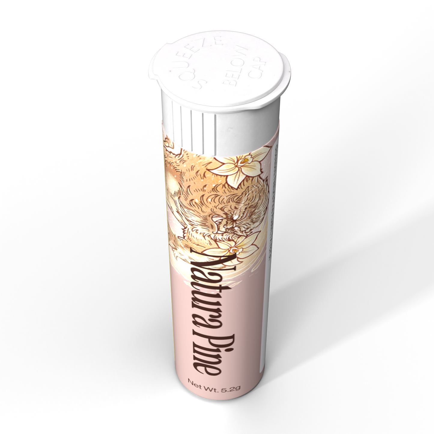Golden Vanilla Flavored Toothpicks Tube