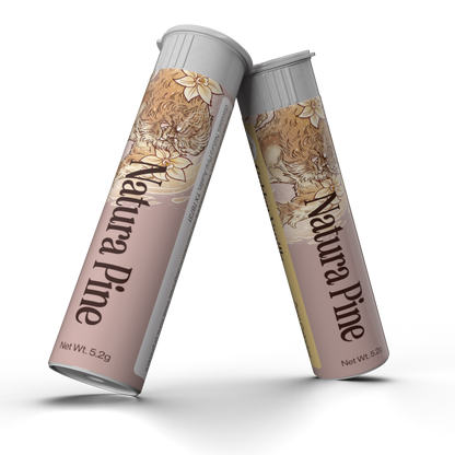 Golden Vanilla Flavored Toothpicks Tube