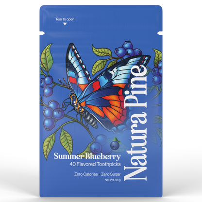 Summer Blueberry Flavored Toothpicks Pouch