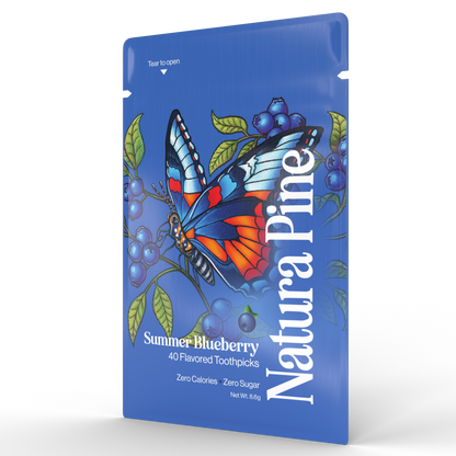 Summer Blueberry Flavored Toothpicks Pouch