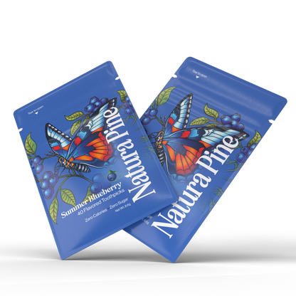 Summer Blueberry Flavored Toothpicks Pouch