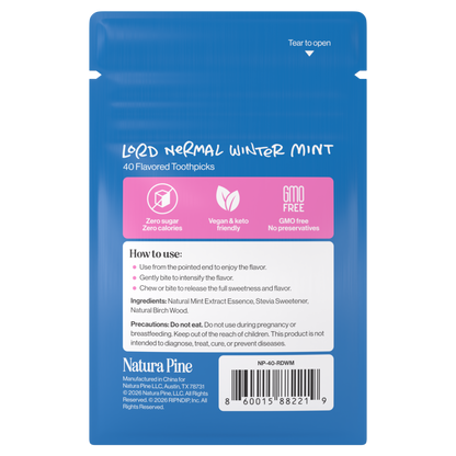 Lord Nermal Winter Mint Flavored Toothpick Pouch (Winter Mint)