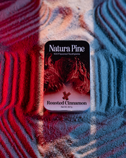 Roasted Cinnamon Flavored Toothpicks Tin - Natura Pine