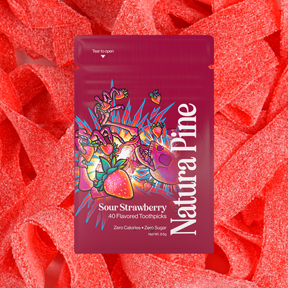 Sour Strawberry Flavored Toothpick Pouch