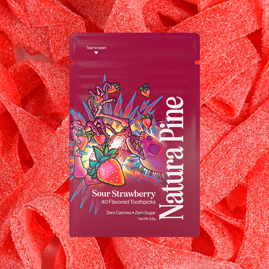 Sour Strawberry Flavored Toothpick Pouch