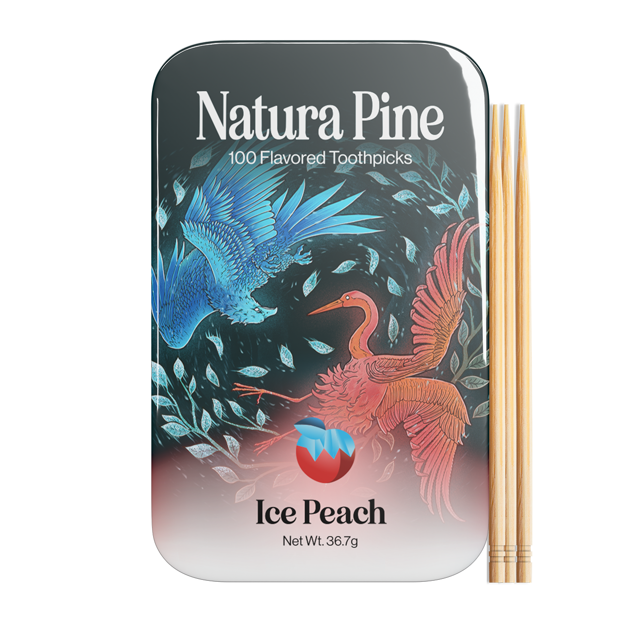Ice Peach Flavored Toothpicks