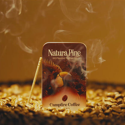 Campfire Coffee Flavored Toothpicks Tin