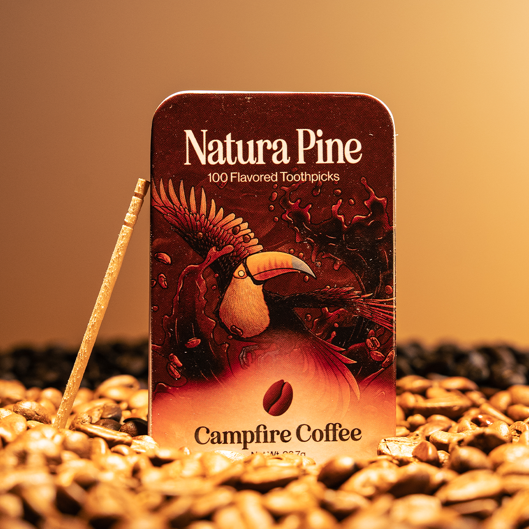 Campfire Coffee Flavored Toothpicks 100 Count Tin